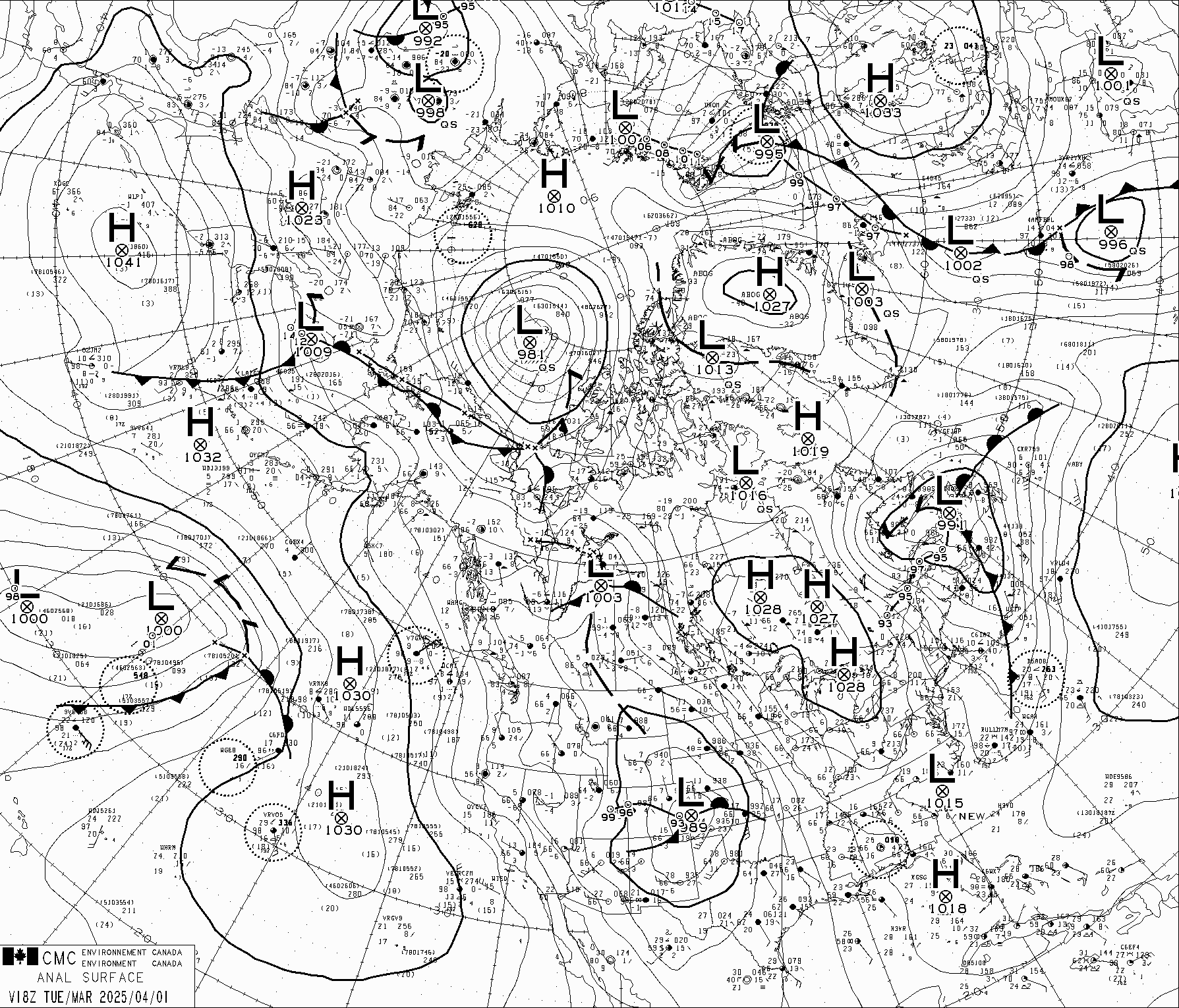 Synoptic Chart Canada