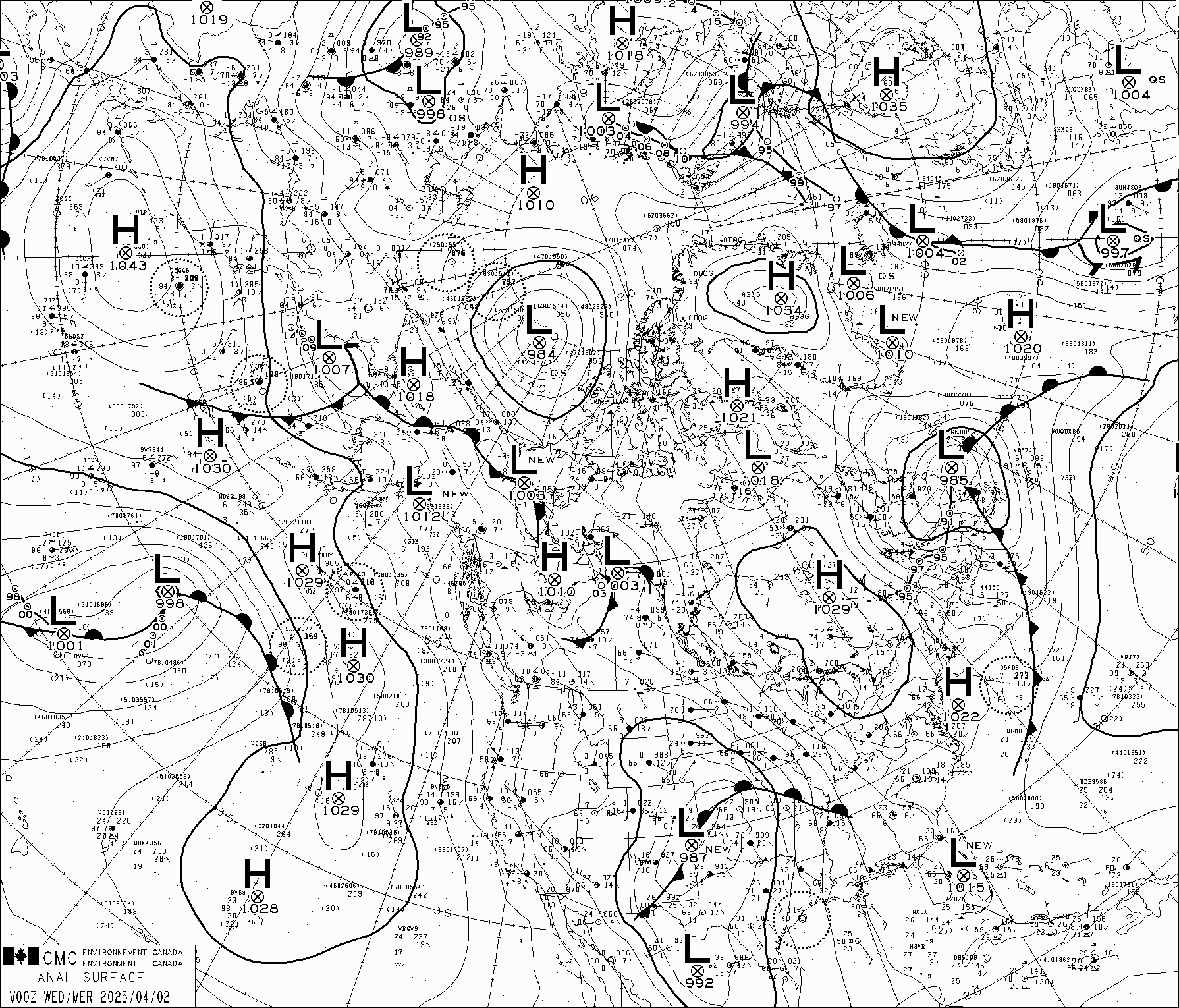 Synoptic Chart Canada