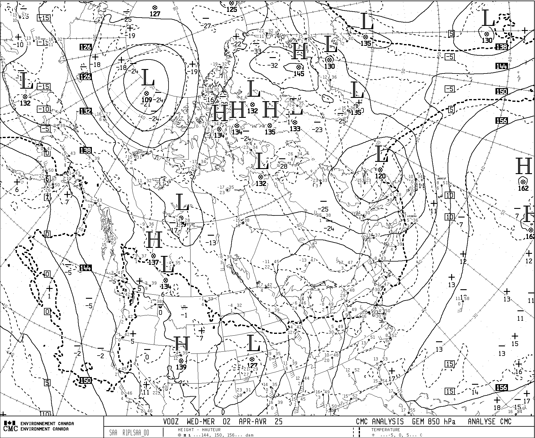 Synoptic Chart Canada